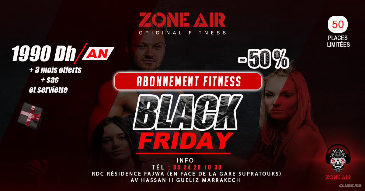 BLACK FRIDAY 2023 EXCLUSIF CHEZ ZONE AIR ORIGINAL FITNESS