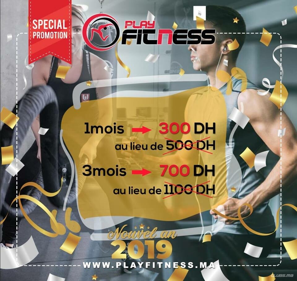 OFFRE ATTRACTIVE de fin d'année 2018 chez PlayFitness