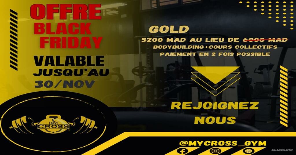 Offre Black-Friday de l'abonnement Gold chez MyCross