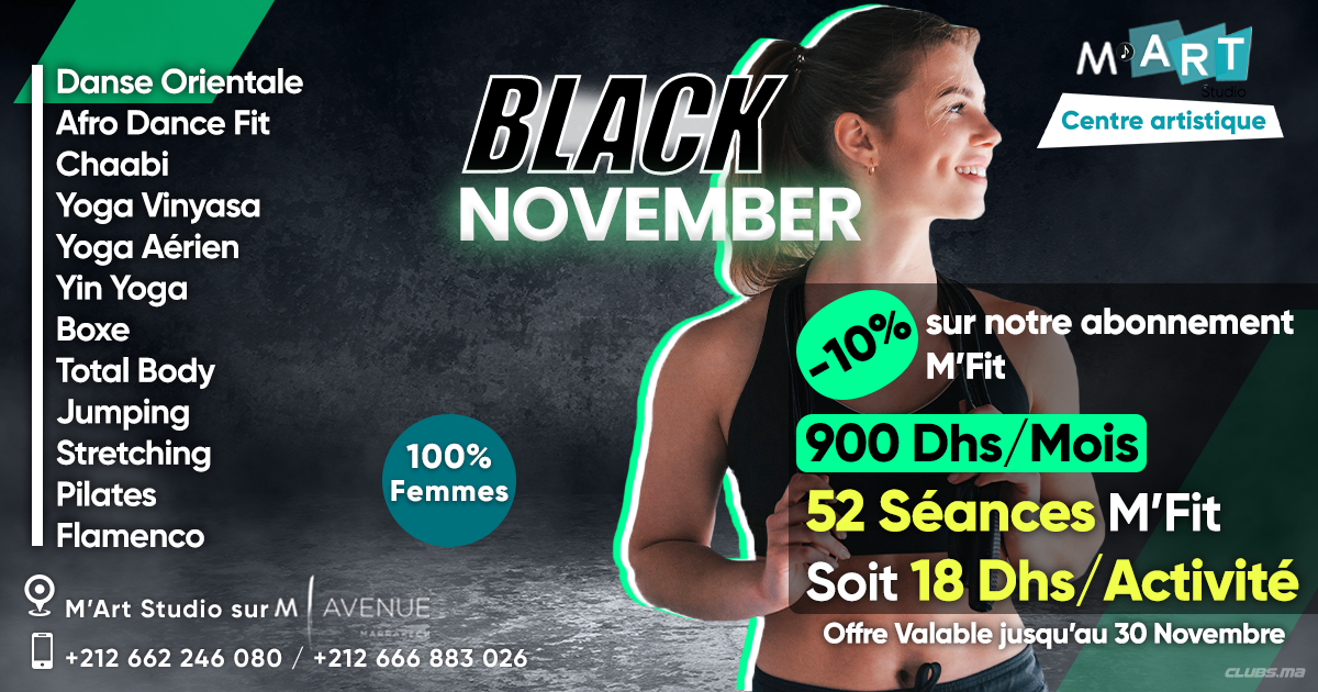 Offre Exclusive Black November 2023 chez M’Art Studio! 