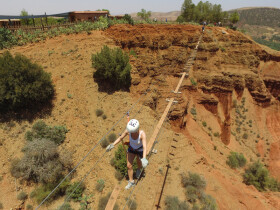 Terres d'Amanar tyroliennes passerelle pont marrakech Marrakech